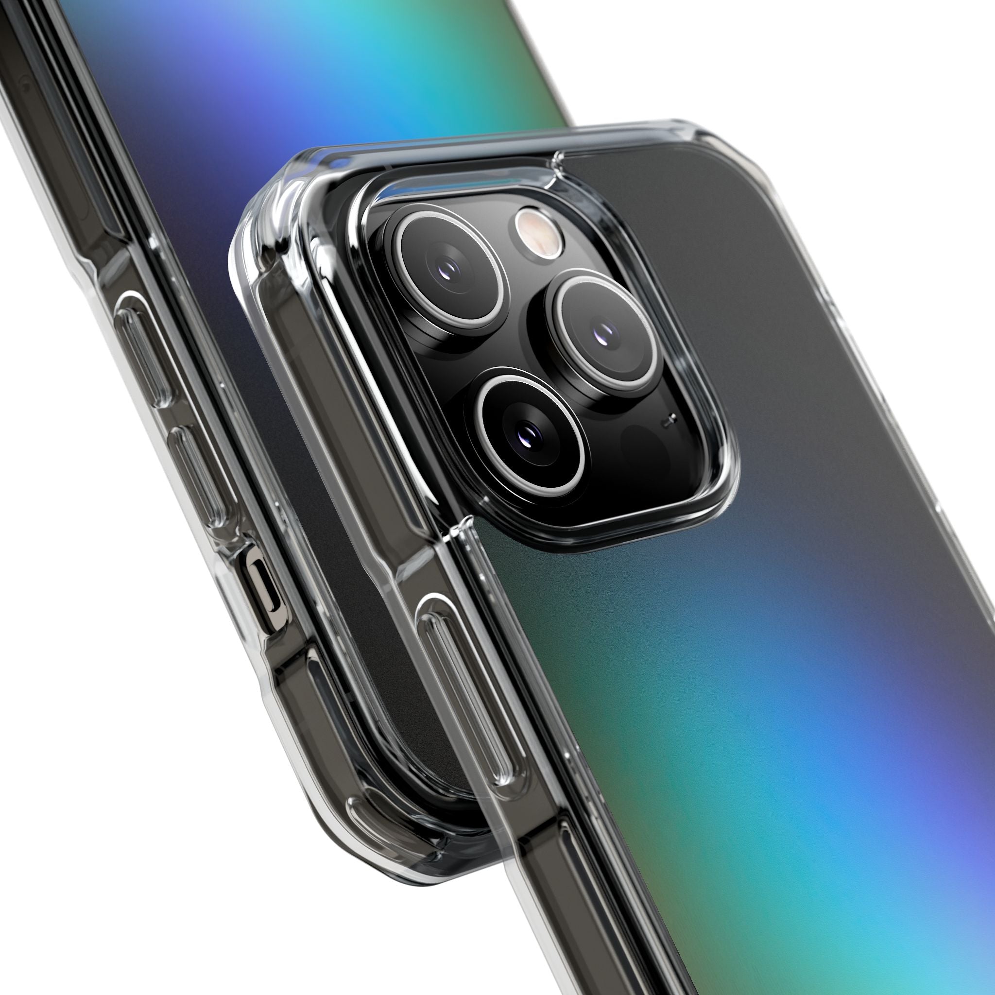 Black Impact MagSafe Phone Case for iPhone - Electric Prism Grain