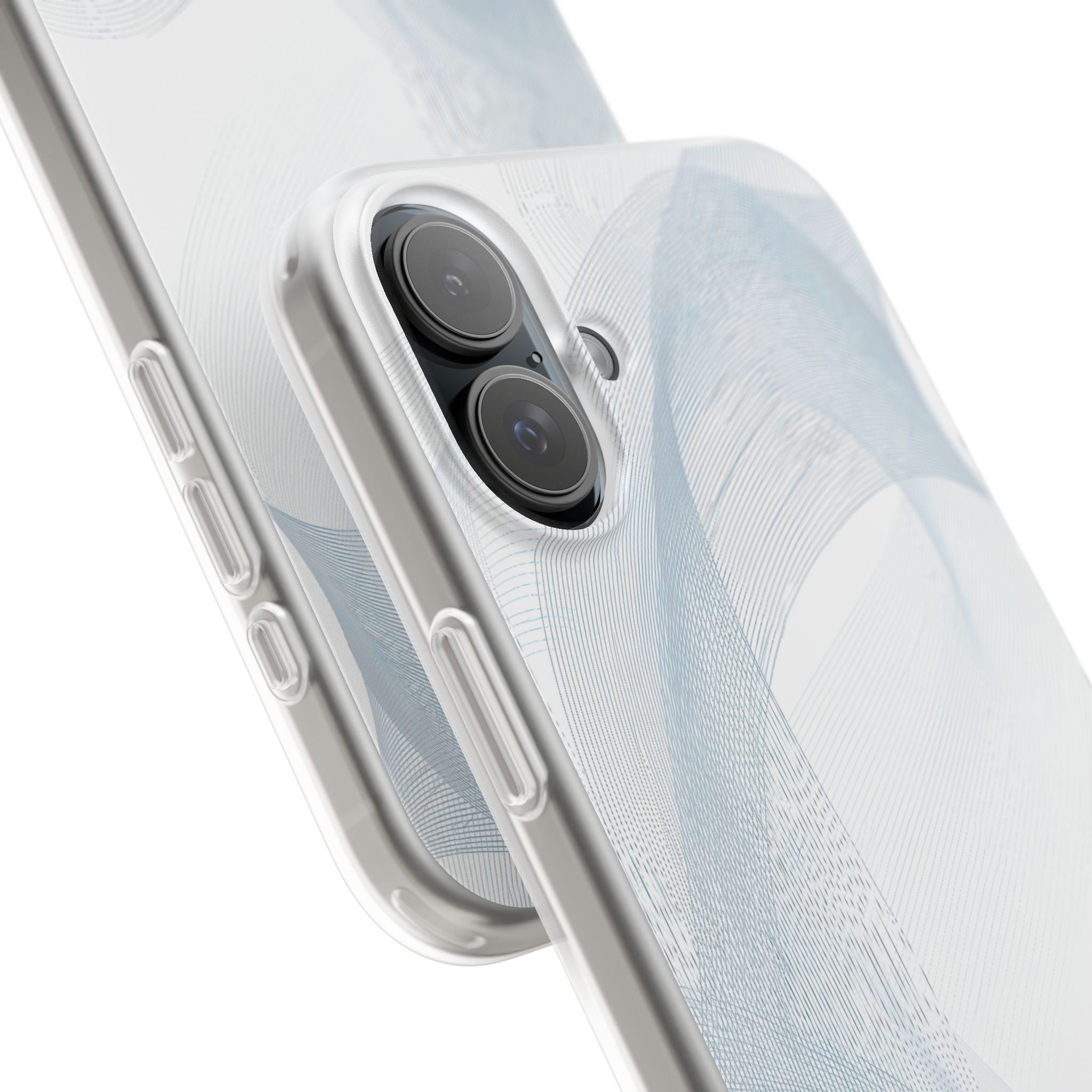 White Lite Phone Case for iPhone - Arctic Line Current