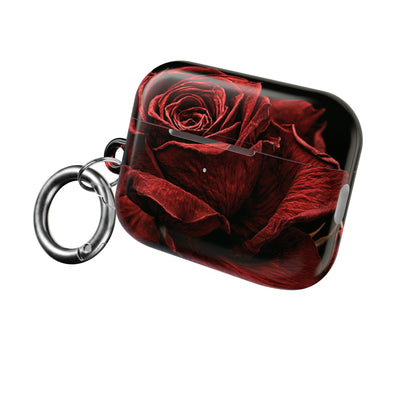 Crimson Noir Rose · Hard Case for AirPods & AirPods Pro · Black
