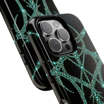 Teal Cyber Sigil · Tough Phone Case for iPhone · Teal
