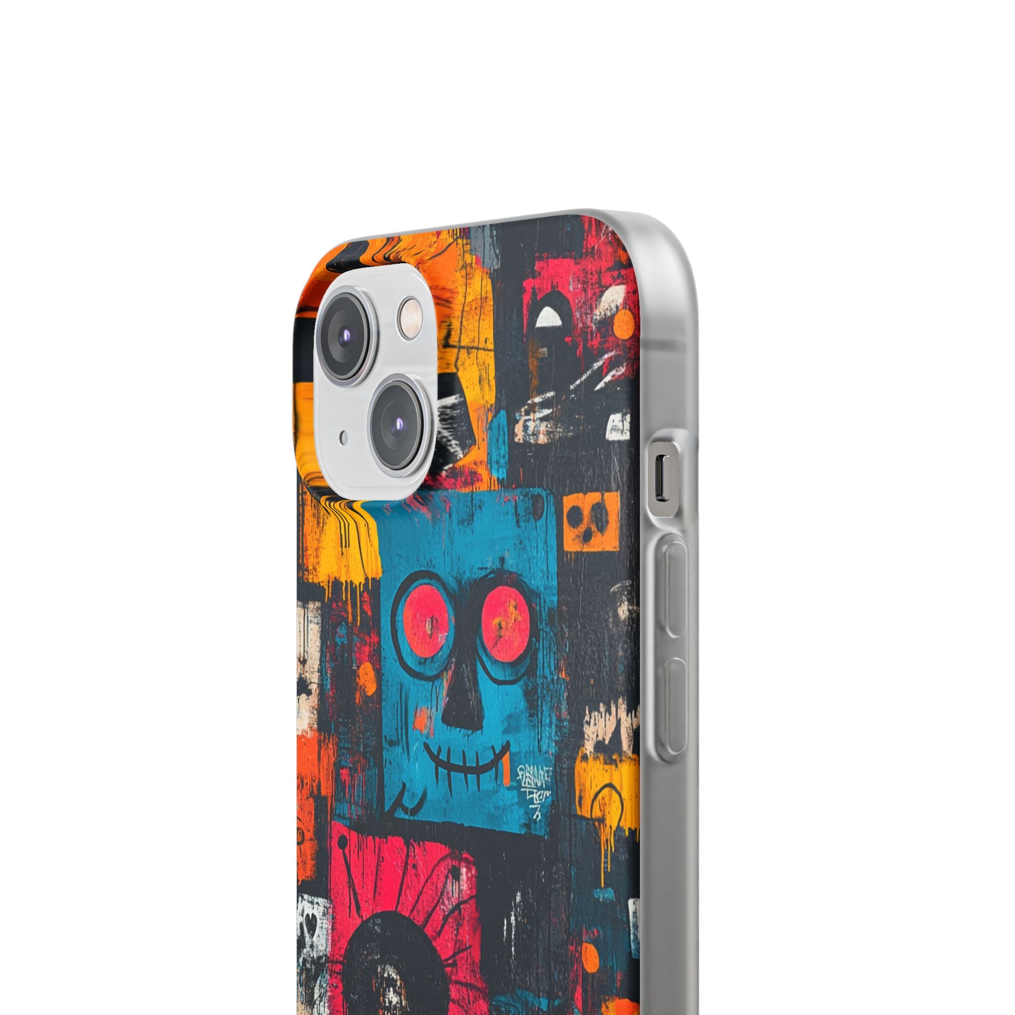 Blue Stitch Smile iPhone 14 Case - Soft