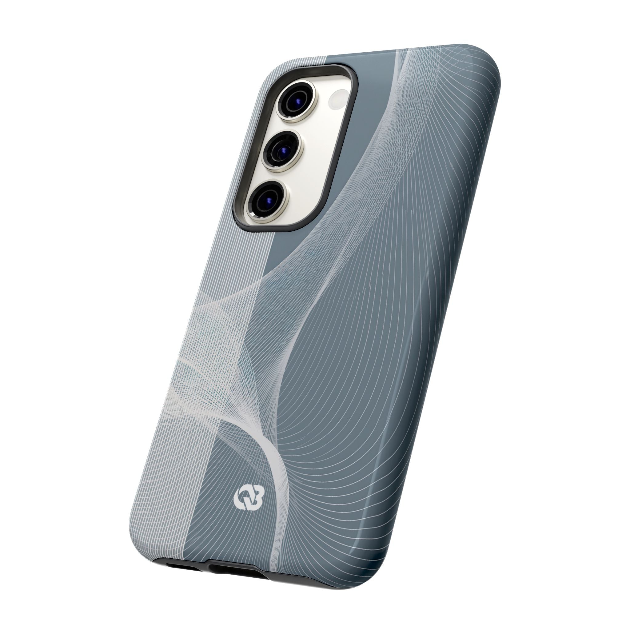 Grey Tough Phone Case for Samsung - Slate Mesh Horizon
