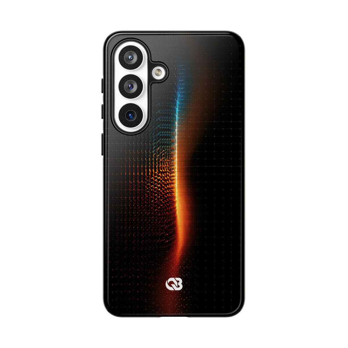 Luminous Refraction Grid · Tough Phone Case for Samsung · Black