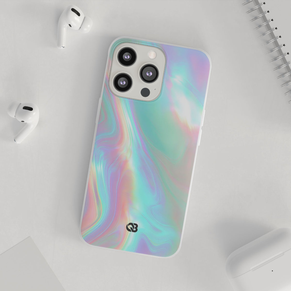 Prismatic Liquid Light · Lite Phone Case for iPhone ·  Teal