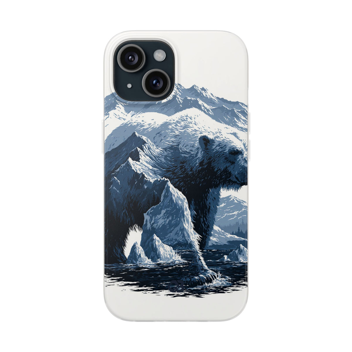 Fjord Summit Bear · Lite Phone Case for iPhone ·  Blue