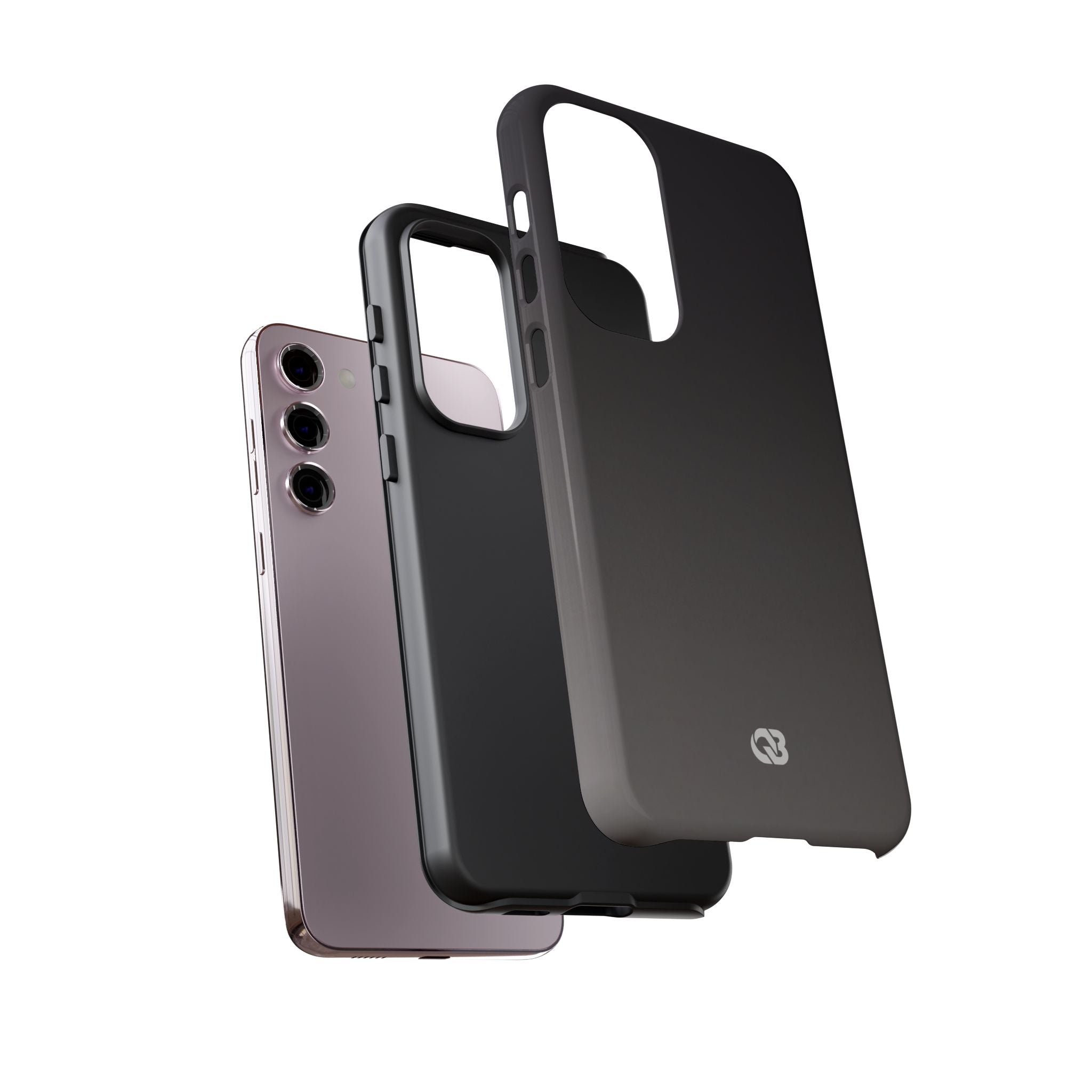 Grey Tough Phone Case for Samsung - Obsidian Ash Fade