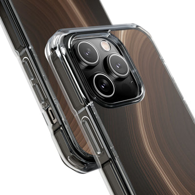 Brown Impact MagSafe Phone Case for iPhone - Bronzed Canyon Relief