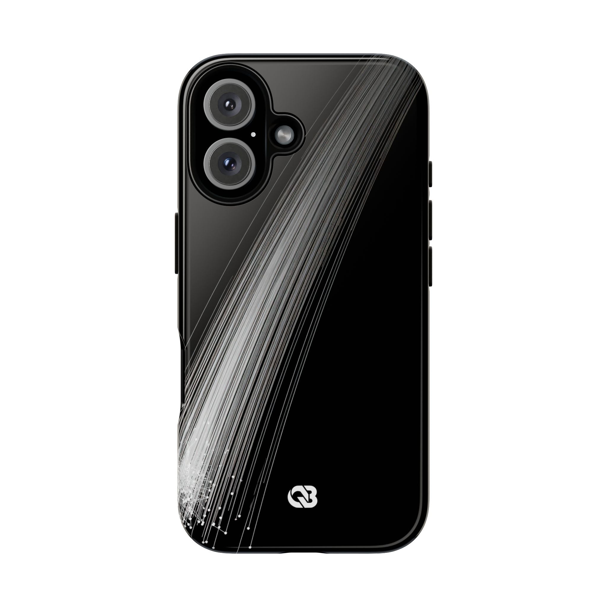 Black Tough Phone Case for iPhone - Linear Velocity Beam