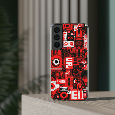 Neo Mecha Collage · Lite Phone Case for Samsung · Red