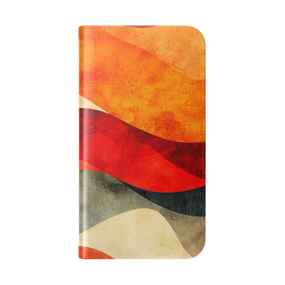 Crimson Ripples - iPhone 16 Pro Case - Wallet