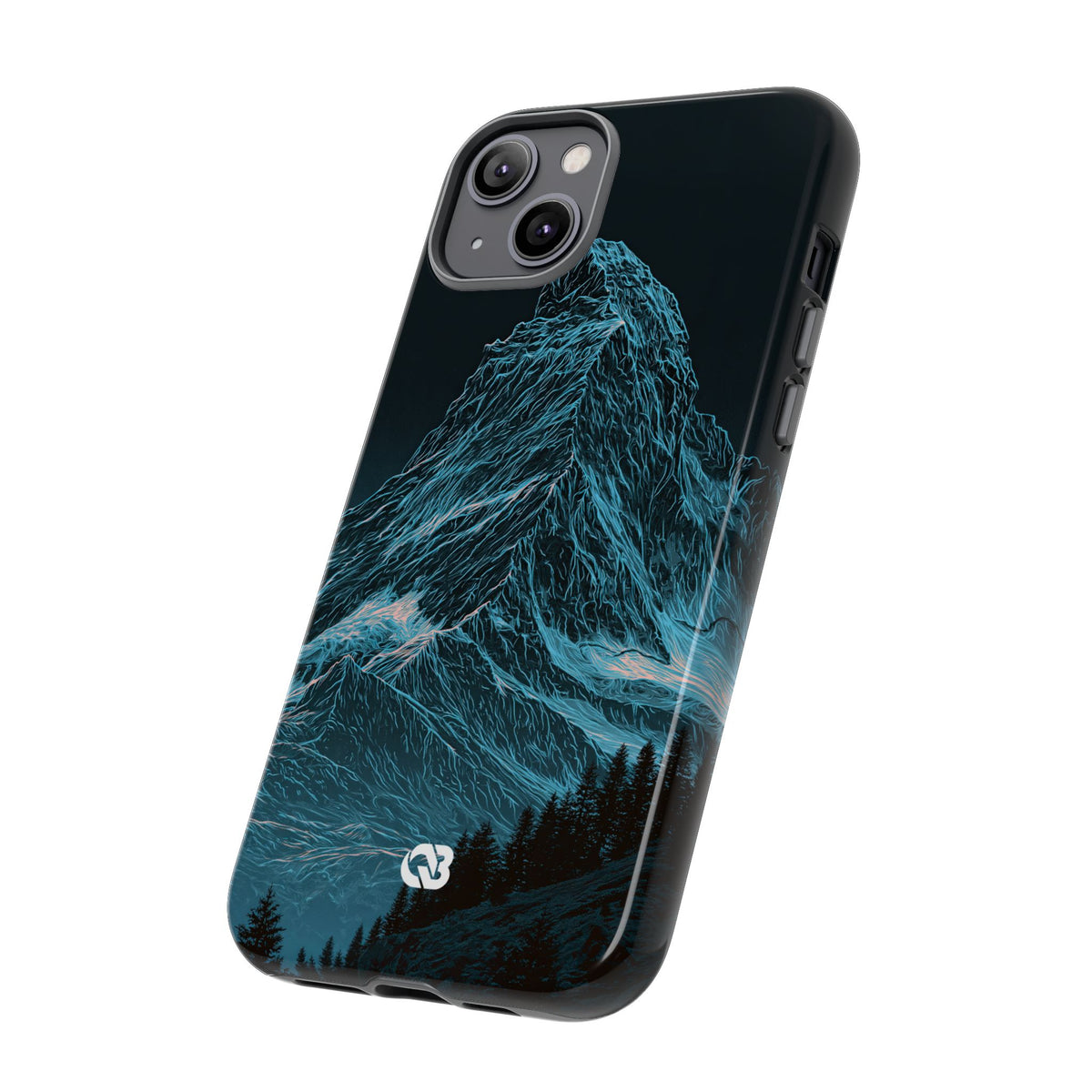 Glacial Alpine Peak · Tough Phone Case for iPhone · Blue