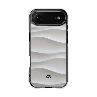 White Impact MagSafe Phone Case for iPhone - Arctic Flow Ridges