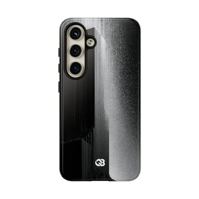 Black Tough Phone Case for Samsung - Brutalist Pixel Monolith