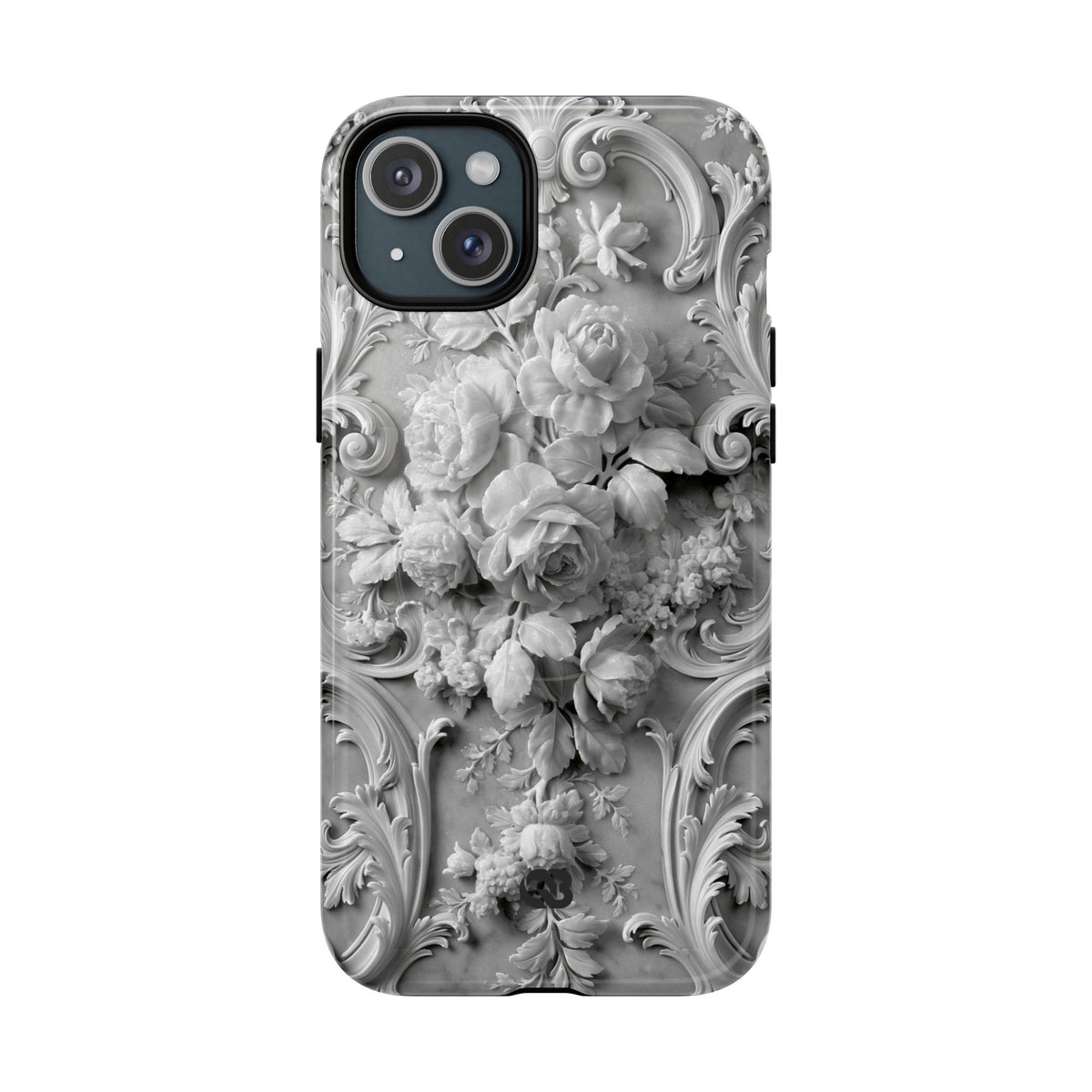 Rococo Marble Rose · Tough 2.0 Magnetic Phone Case for iPhone · White
