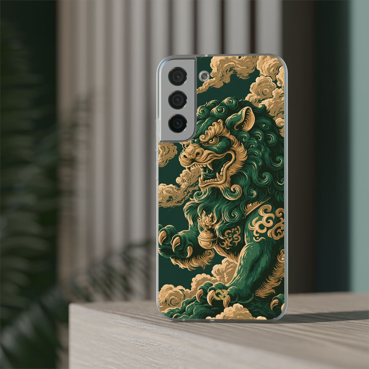 Imperial Guardian Lion · Lite Phone Case for Samsung · Green