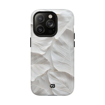 Sculpted Ivory Leaves · Tough+ Hoesje voor iPhone · Magsafe