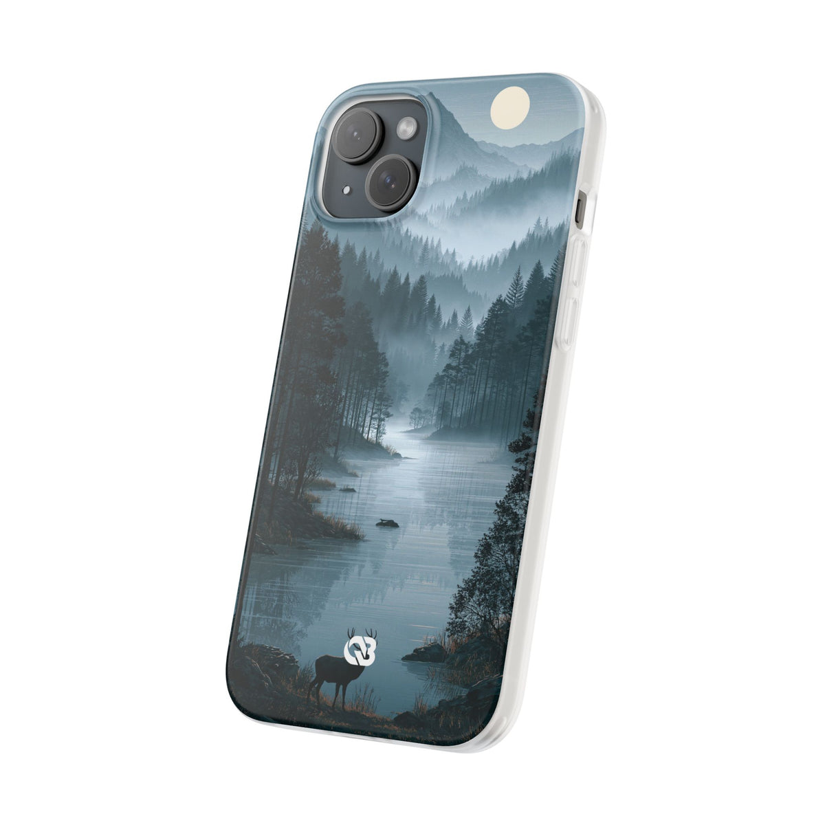 Silent Nordic Fjord · Lite Phone Case for iPhone ·  Blue