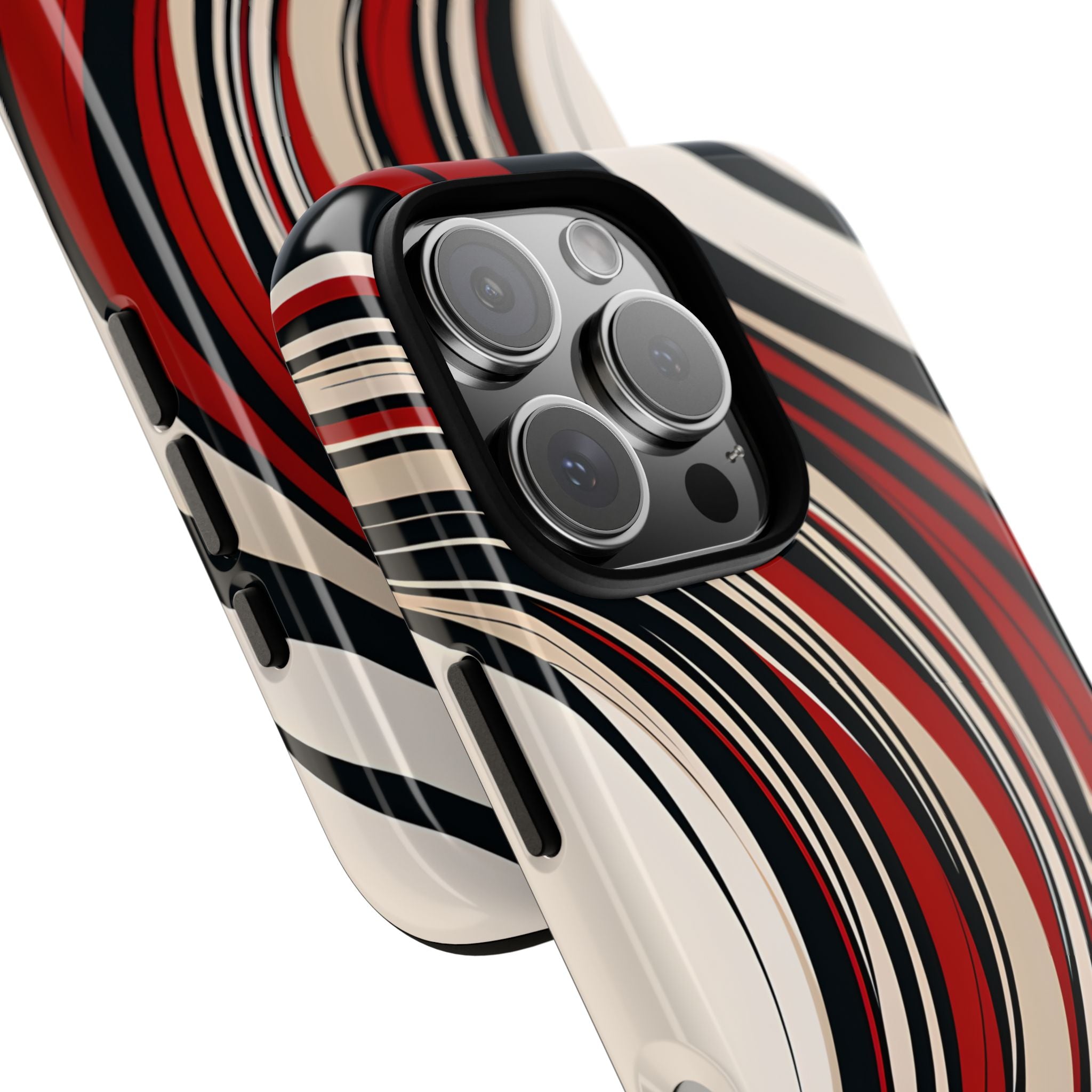 Karmesin Fluss Wellen · Tough Handyhülle für iPhone