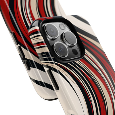 Karmesin Fluss Wellen · Tough Handyhülle für iPhone