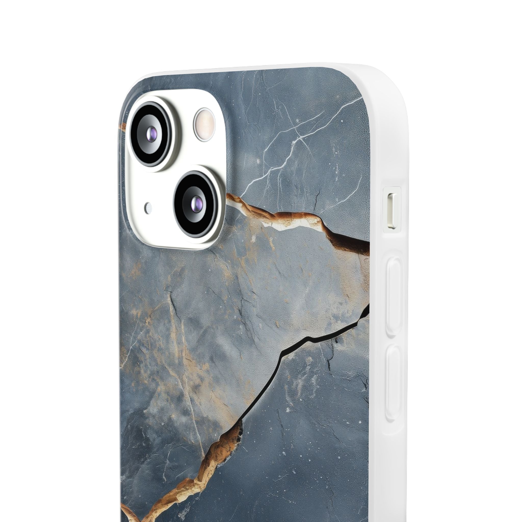 Jagged Vein Navy iPhone 13 mini Cover - Soft