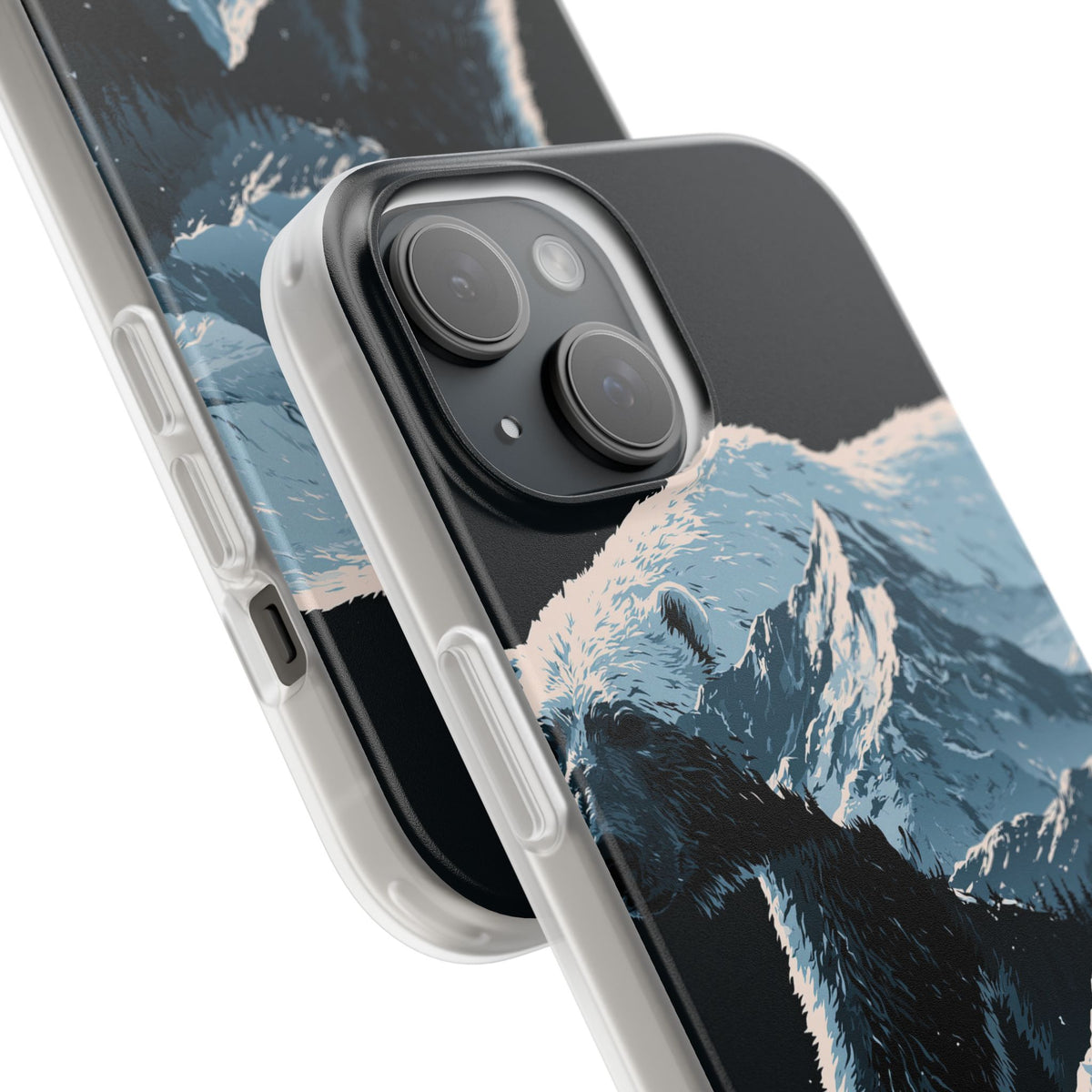 Nordic Arctic Bear · Lite Phone Case for iPhone ·  Black