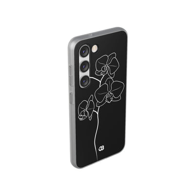 Black Lite Phone Case for Samsung - Noir Alabaster Orchid