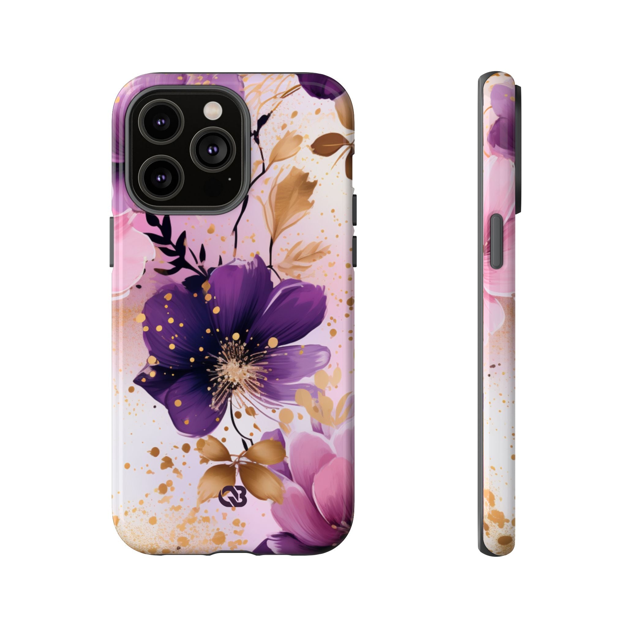 Gilded Violet Bloom · Tough Phone Case for iPhone