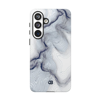 Nordic Ridge Contour · Tough Phone Case for Samsung · White
