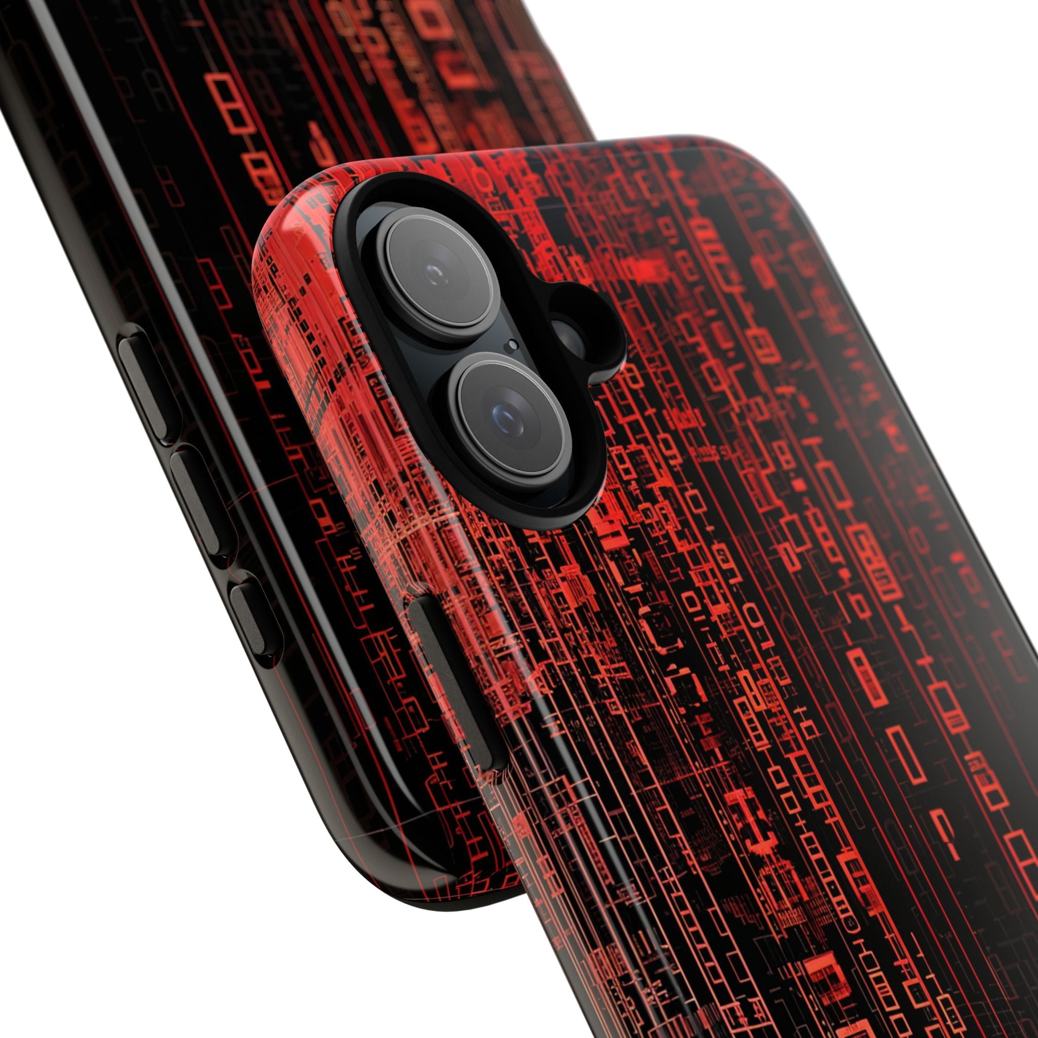 Red Stream Columns iPhone 16 Plus Case - Tough