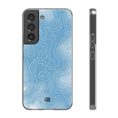Blue Lite Phone Case for Samsung - Glacial Ridge Topo