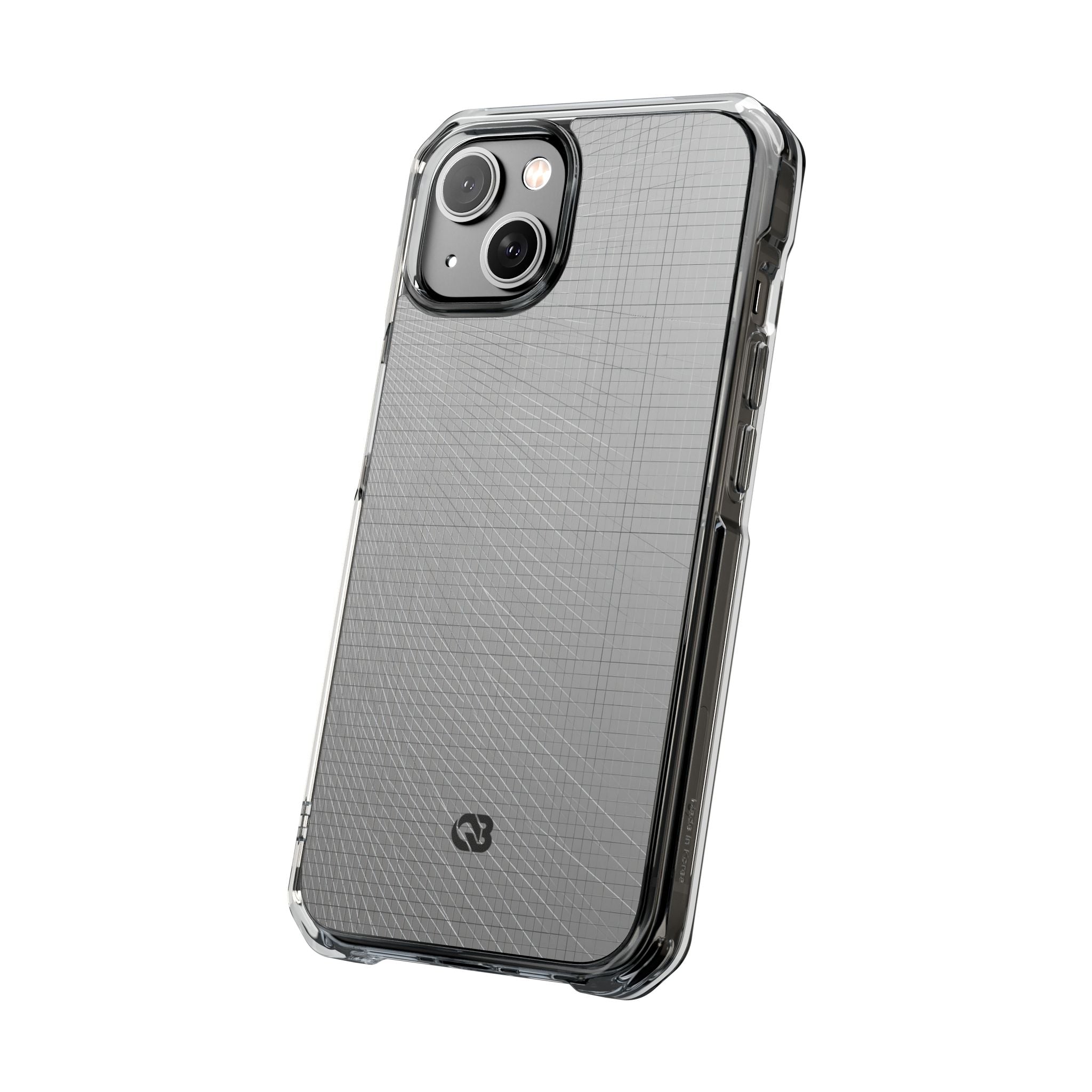 Grey Impact MagSafe Phone Case for iPhone - Chrome Mesh Warp