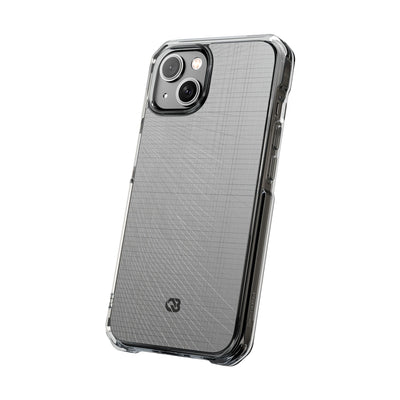 Grey Impact MagSafe Phone Case for iPhone - Chrome Mesh Warp