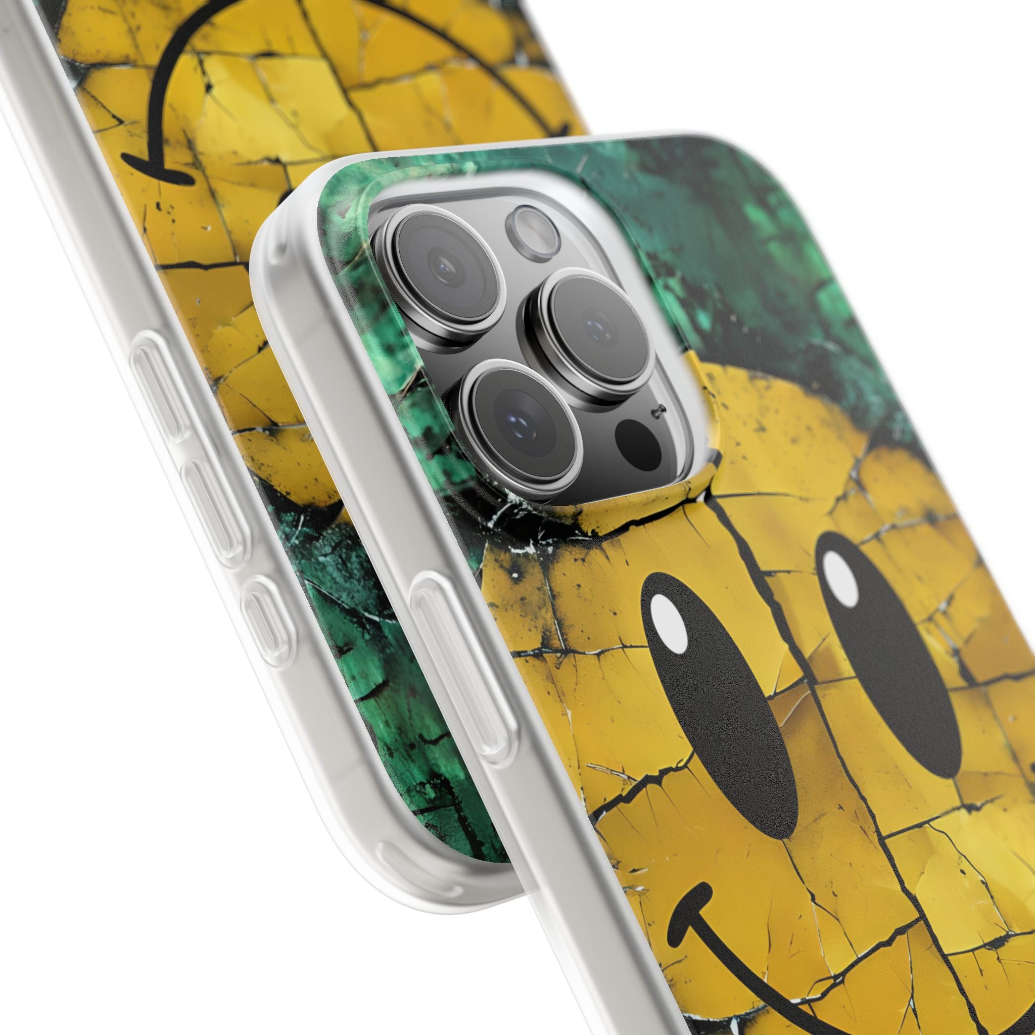 Zerbrochener Smiley iPhone 16 Pro Max Case - Soft