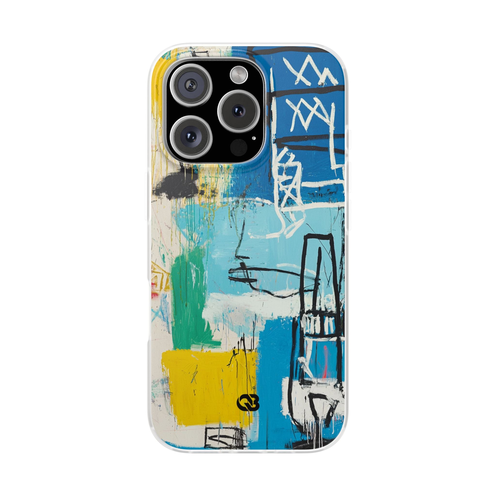 Azure Urban Scribble · Soft Phone Case for iPhone