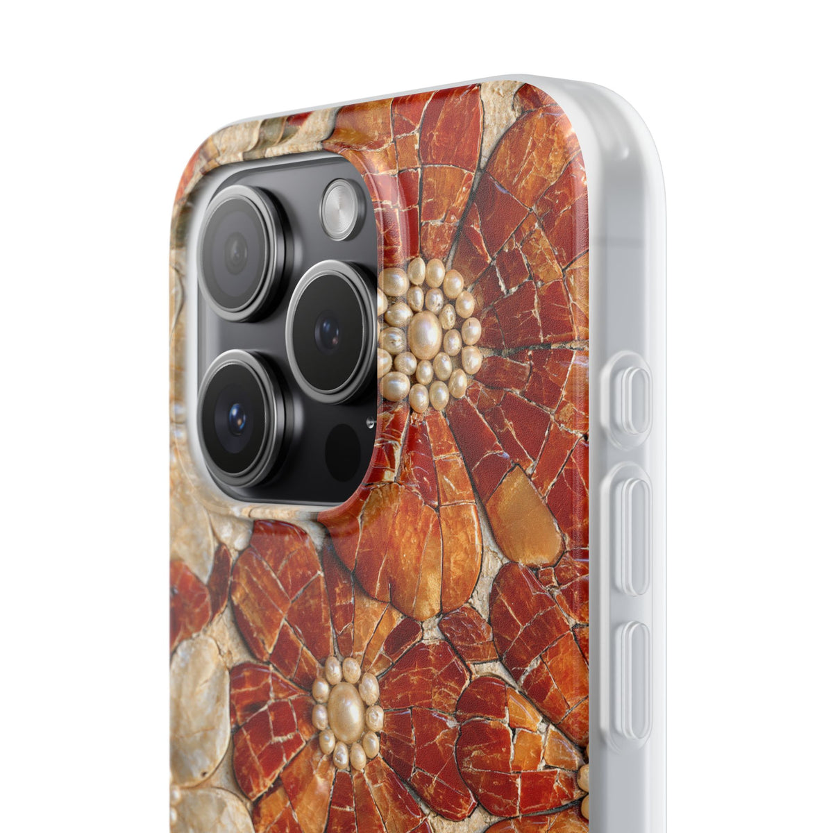 Carnelian Pearl Bloom · Lite Phone Case for iPhone ·  Orange