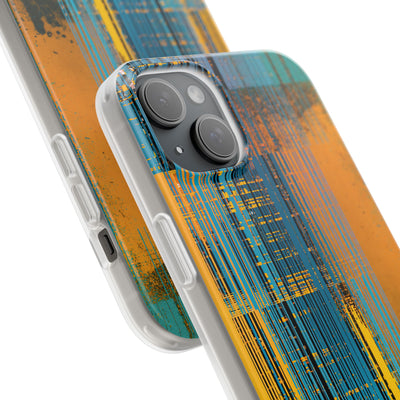 Cyber Glitch Stream · Lite Phone Case for iPhone ·  Teal