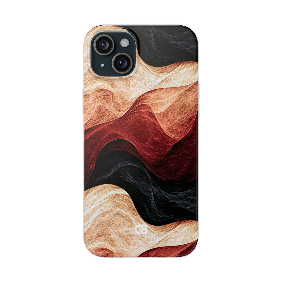 Ember Wave Dispersion · Lite Phone Case for iPhone ·  Red