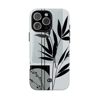 Grey Tough 2.0 Magsafe Phone Case for iPhone - Sage Bamboo Noir