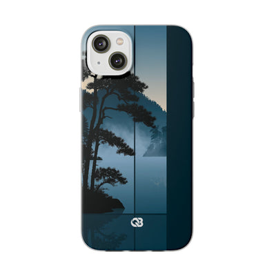 Misty Pine Horizon · Lite Phone Case for iPhone ·  Teal