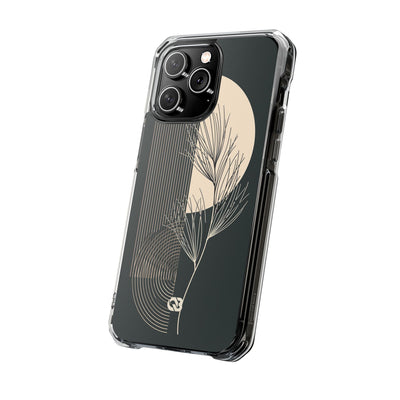 Black Impact MagSafe Phone Case for iPhone - Obsidian Sand Willow