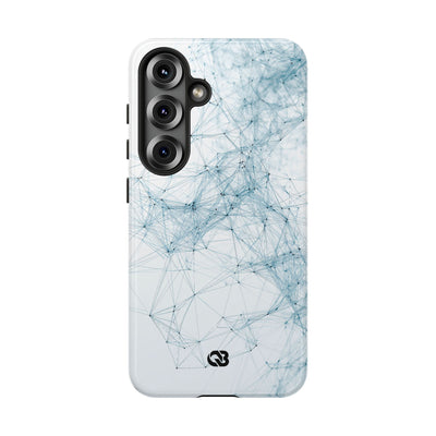 Blue Tough Phone Case for Samsung - Glacial Neural Web