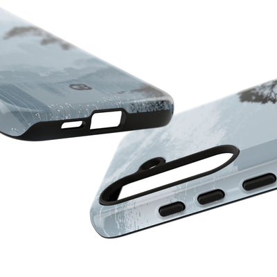 Grey Tough Phone Case for Samsung - Steel Slate Zen