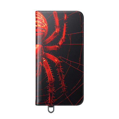 Crimson Spiderweb - Samsung S25+ Case - Wallet