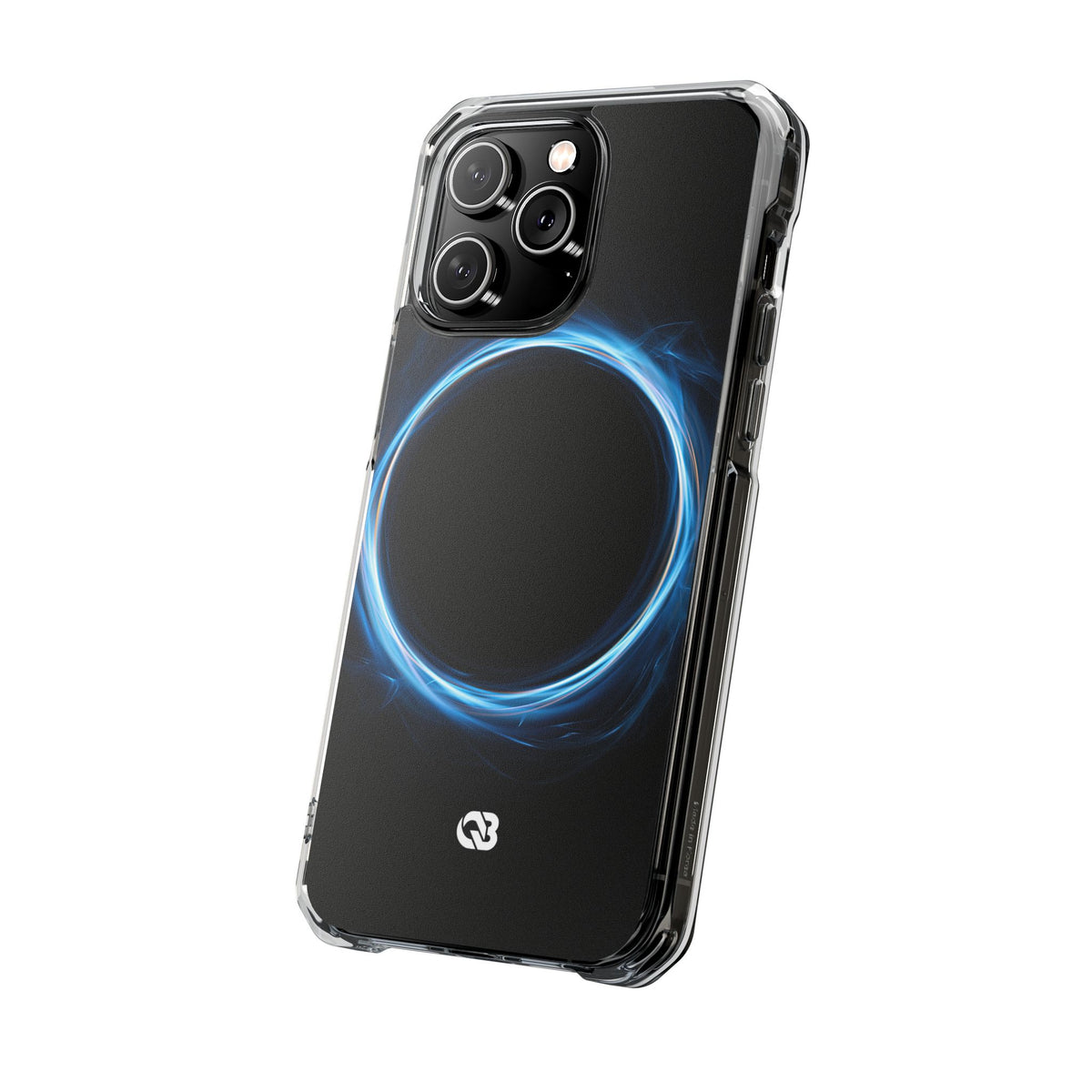 Luminous Corona · Clear Impact Magnetic Phone Case for iPhone · Blue