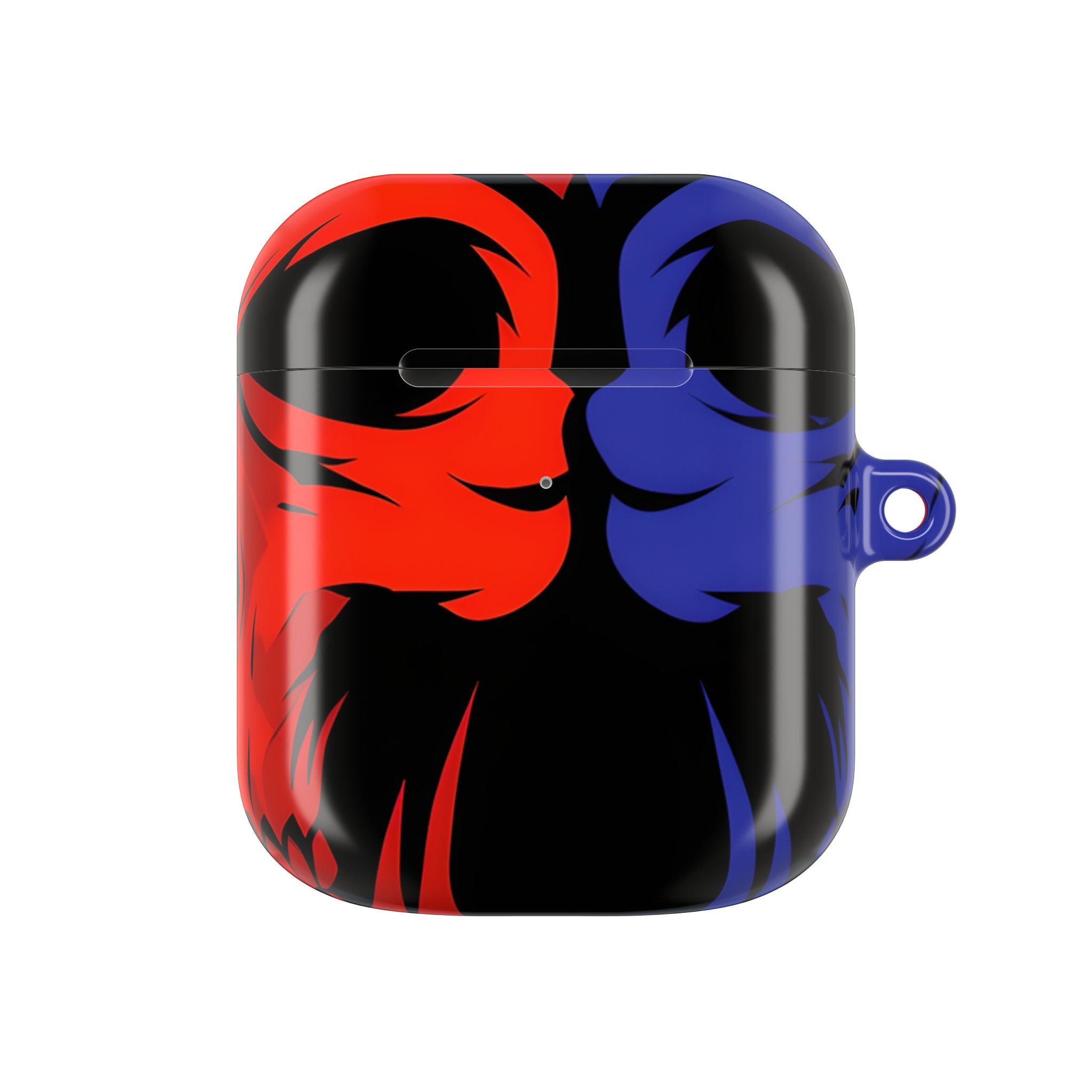 Dual Skulls RedBlue - AirPods Cover