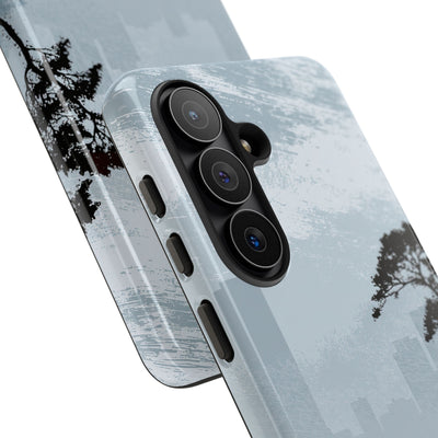 Grey Tough Phone Case for Samsung - Steel Slate Zen