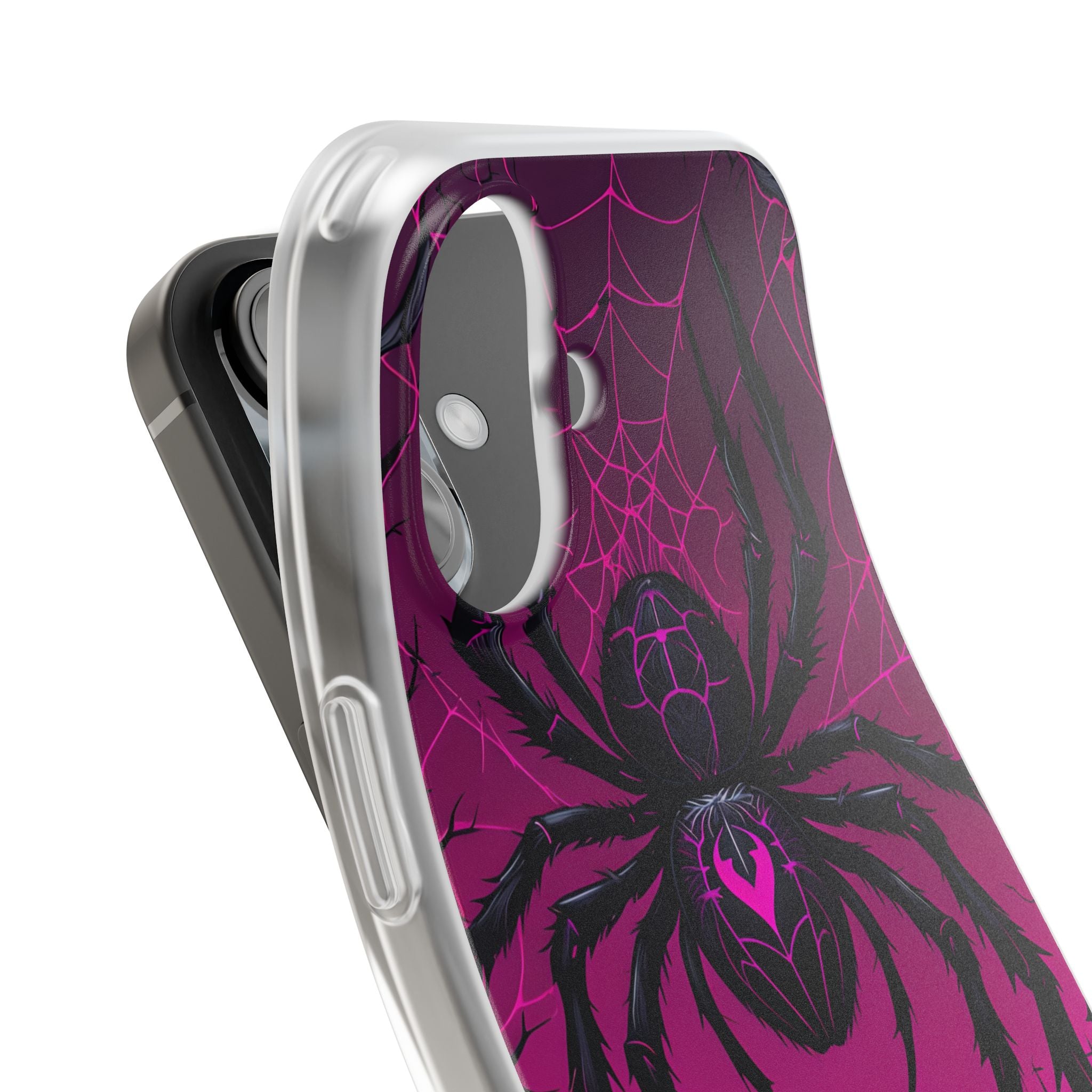 Obsidian Neon Widow · Soft Handyhülle für iPhone