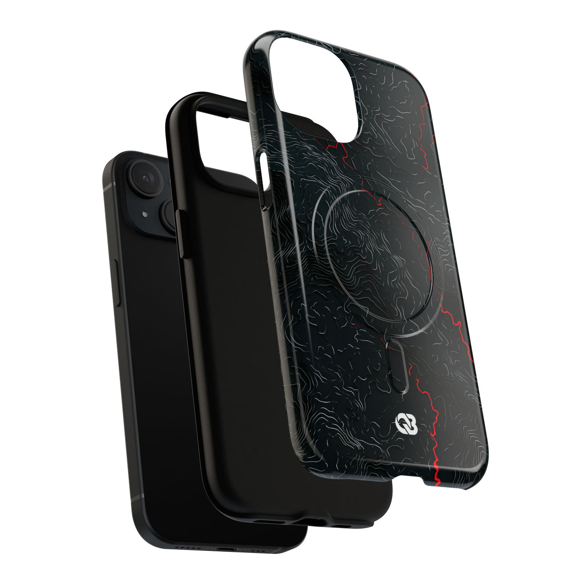Crimson Rift · Tough 2.0 Magnetic Phone Case for iPhone · Black