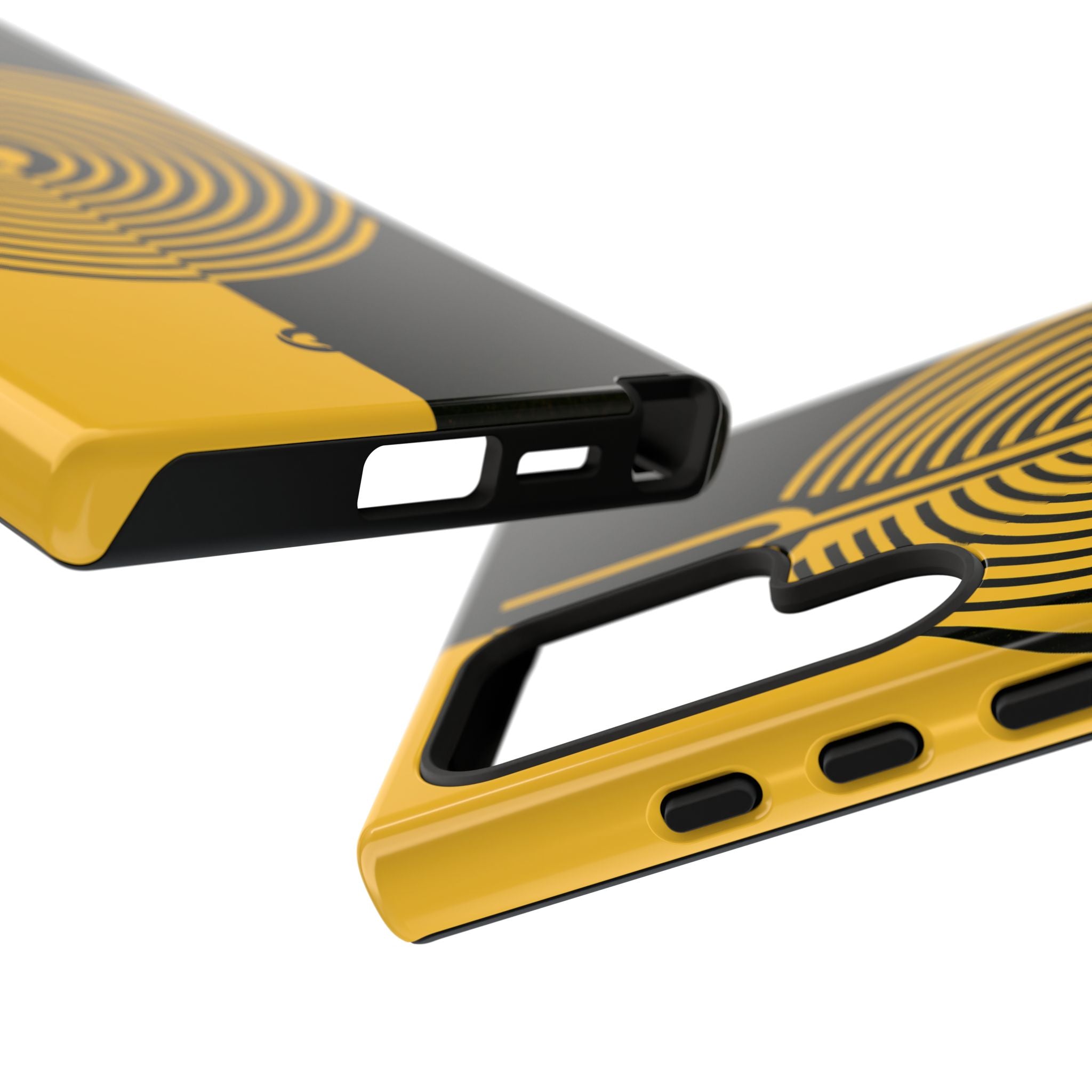 Yellow Tough Phone Case for Samsung - Voltage Sector Pulse