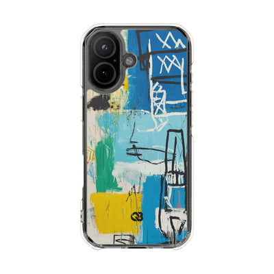 Azure Urban Scribble · Impact Custodia per iPhone · Magsafe
